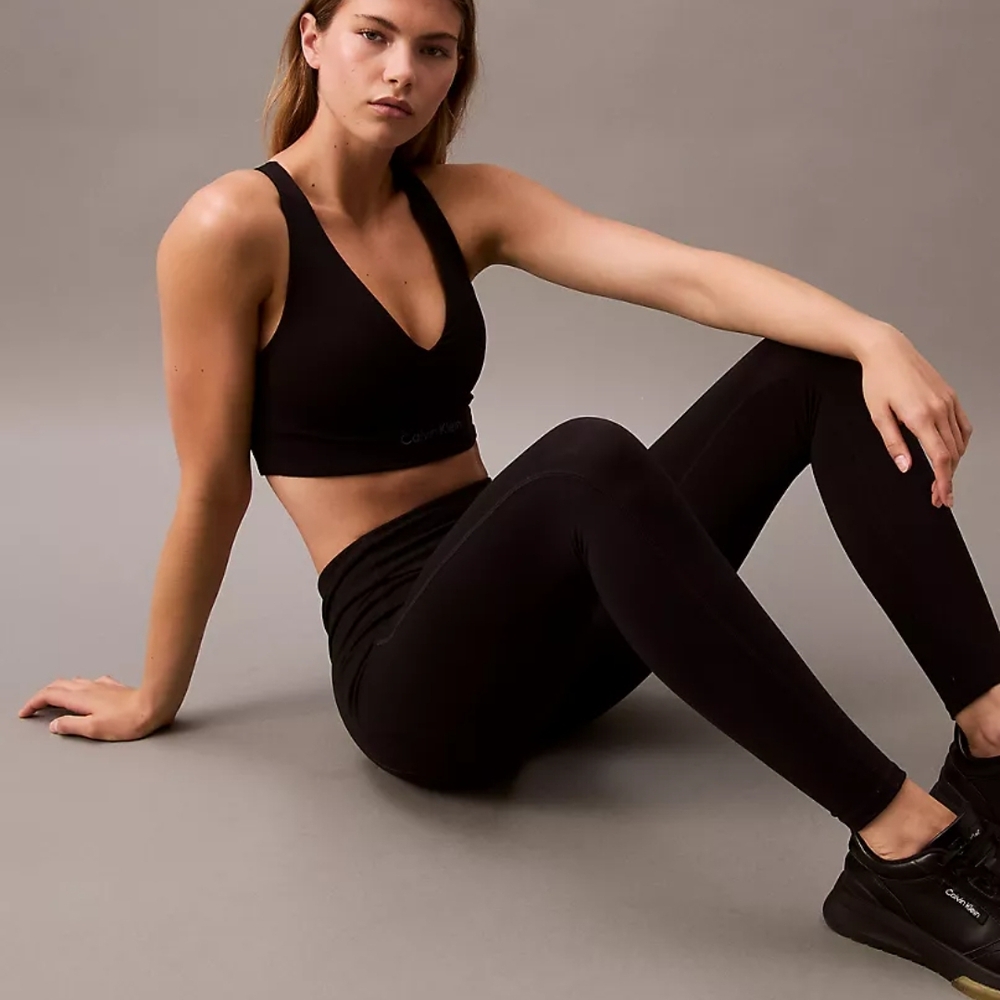 Black Sporty Leggings, CALVIN KLEIN, Black, 7/8th Length